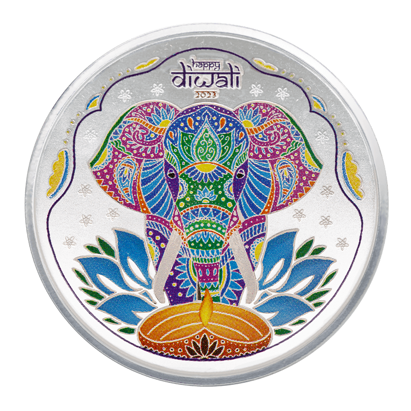 Image for 1 oz. TD Diwali Silver Round (2023) from TD Precious Metals